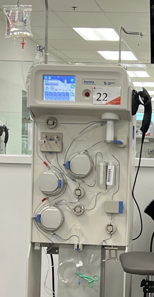 A Plasmapheresis Machine.